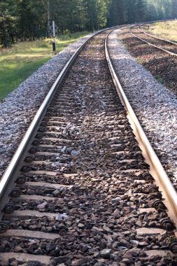 Tren rayları / demiryolları - perspektif