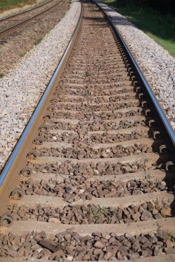 Tren rayları / demiryolları - perspektif