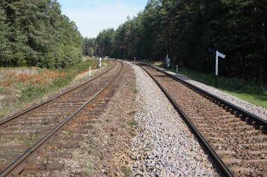 Tren rayları / demiryolları - perspektif
