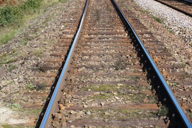 Tren rayları / demiryolları - perspektif