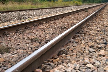 Tren rayları / demiryolları - perspektif