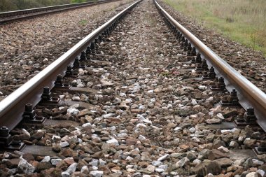 Tren rayları / demiryolları - perspektif