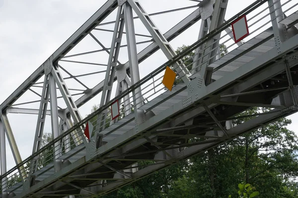 Truss Train Bridge Side View — Stock Photo, Image