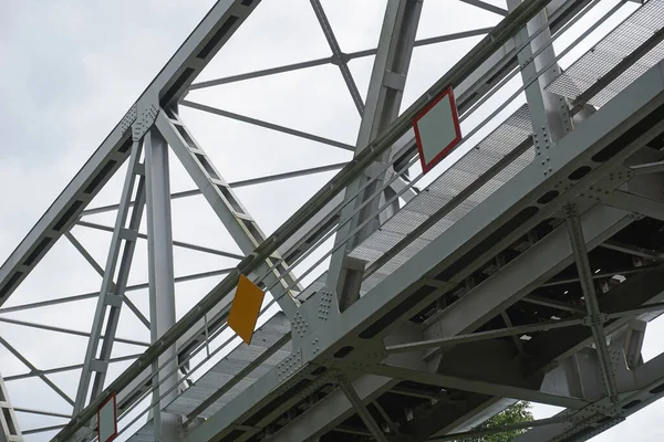 Truss Train Bridge Side View — Stock Photo, Image