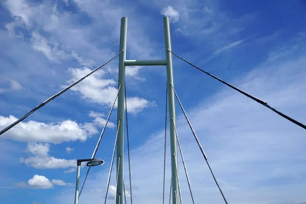 Modern Cable Stayed Bridge View — Stockfoto