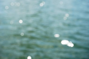 Sun reflecting in water surface - bokeh effect
