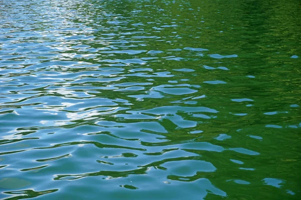 Ripples on water surface - sky reflection