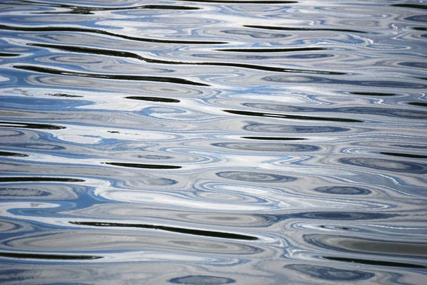 Ripples Water Surface Sky Reflection — Zdjęcie stockowe