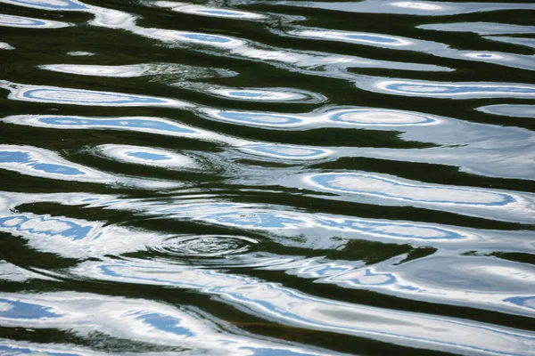 Ripples Water Surface Sky Reflection — Stockfoto