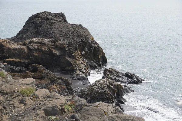 Rocks Reynisfjara Black Beach Στην Ισλανδία — Φωτογραφία Αρχείου