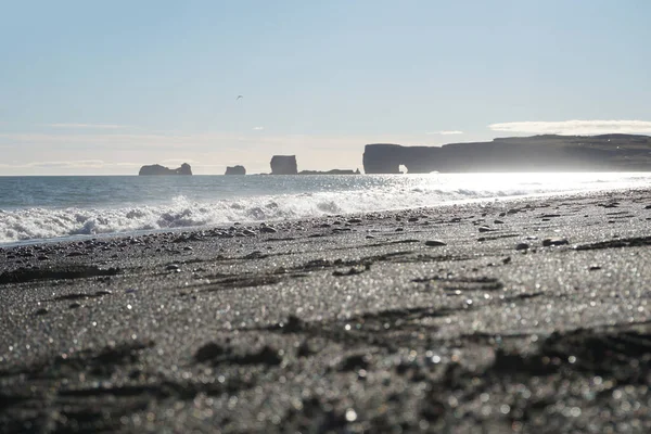 冰岛里尼什法拉黑滩 — 图库照片