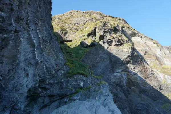 Basalt Rock Reynisfjara Black Beach — стокове фото