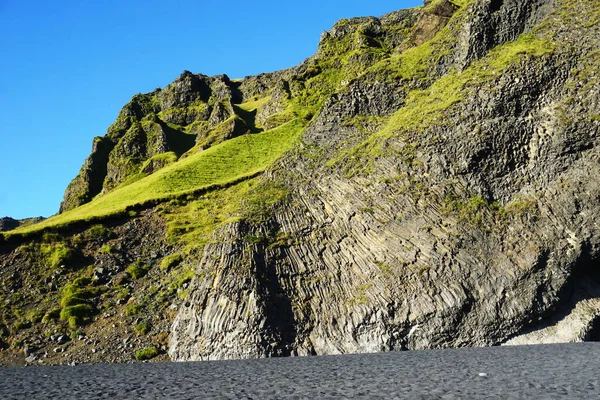 Basalt Rocks Reynisfjara Black Beach Iceland — Stockfoto