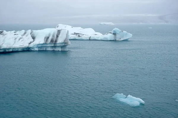 Ice Floes Jokulsarlon Glacial Lagoon Iceland — ストック写真