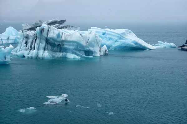 Ice Floes Jokulsarlon Glacial Lagoon Iceland — Fotografia de Stock