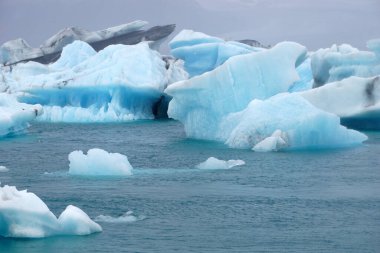 Ice floes at Jokulsarlon glacial lagoon in Iceland