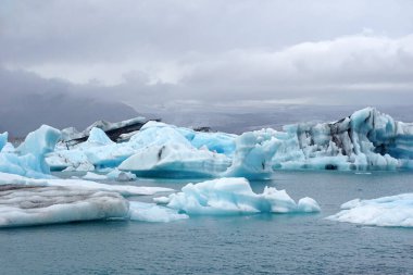 Ice floes at Jokulsarlon glacial lagoon in Iceland