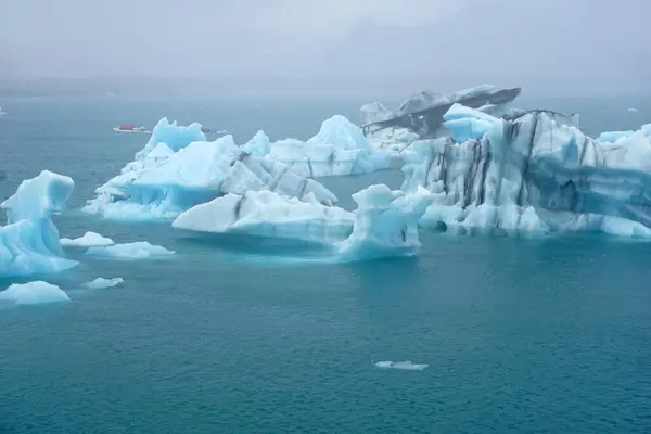 Ice Floes Jokulsarlon Glacial Lagoon Iceland — Stock fotografie