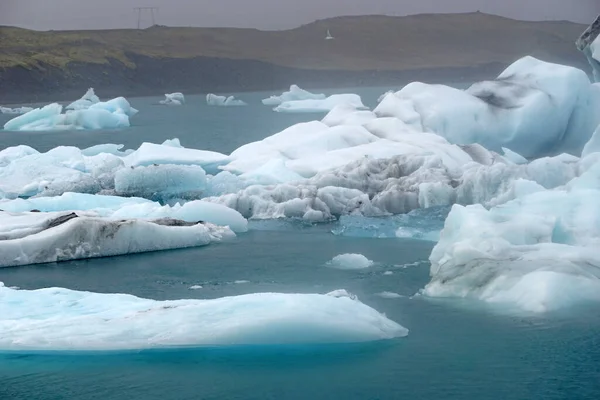 Ice Floes Jokulsarlon Glacial Lagoon Iceland — Stock Fotó