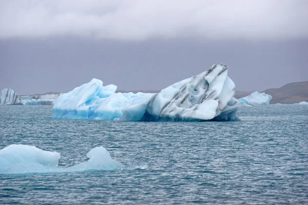 Ice Floes Jokulsarlon Glacial Lagoon Iceland — Stok fotoğraf