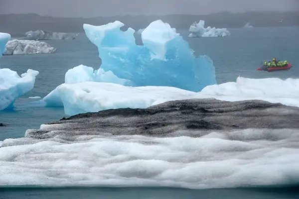 Ice Floes Jokulsarlon Glacial Lagoon Iceland — Stock fotografie