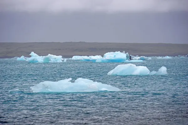 Ice Floes Jokulsarlon Glacial Lagoon Iceland — Photo