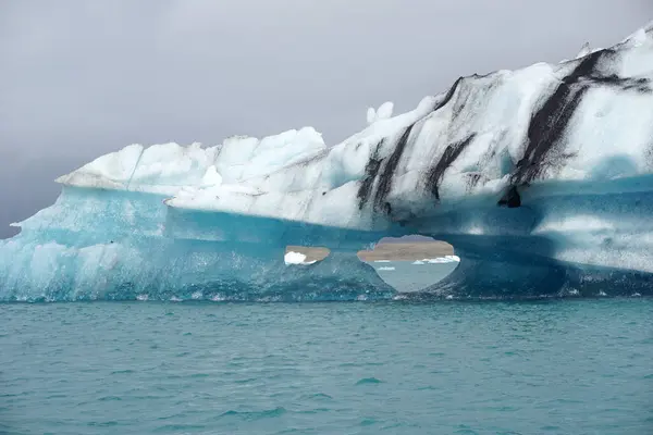 Iceberg Jokulsarlon Glacial Lagoon Iceland — Stock Fotó