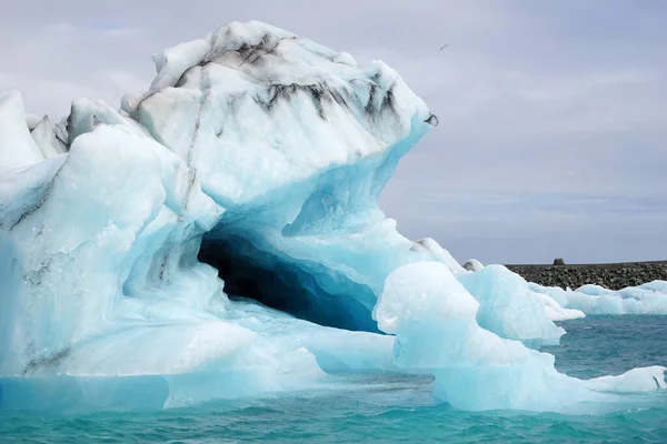 Iceberg Jokulsarlon Glacial Lagoon Iceland — Fotografia de Stock