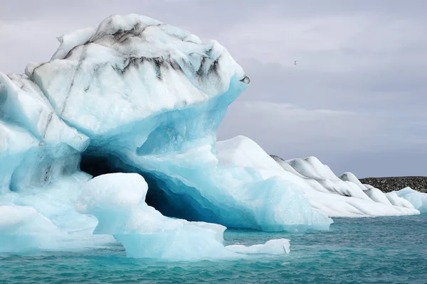 Iceberg Jokulsarlon Glacial Lagoon Iceland — Stockfoto