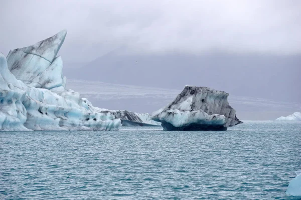 Jokulsarlon Παγετώδης Λιμνοθάλασσα Στην Ισλανδία — Φωτογραφία Αρχείου