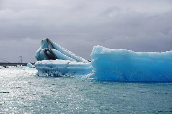 Jokulsarlon Παγετώδης Λιμνοθάλασσα Στην Ισλανδία — Φωτογραφία Αρχείου