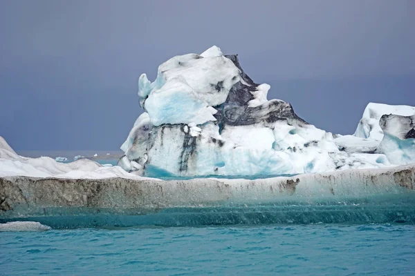 Jokulsarlon Παγετώδης Λιμνοθάλασσα Στην Ισλανδία — Φωτογραφία Αρχείου