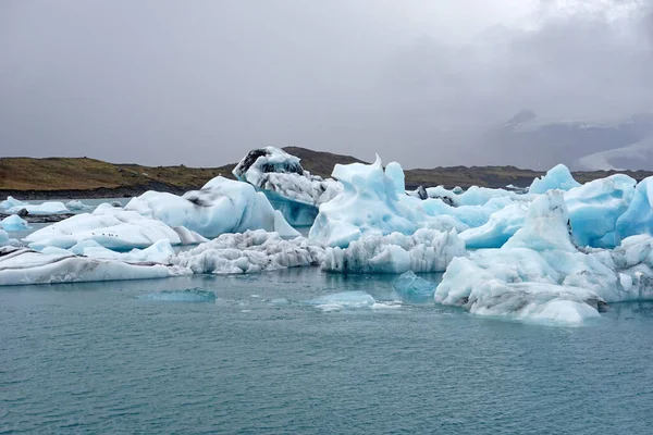 Ice Floes Jokulsarlon Glacial Lagoon Iceland — 스톡 사진