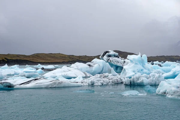 Ice Floes Jokulsarlon Glacial Lagoon Iceland — Stockfoto