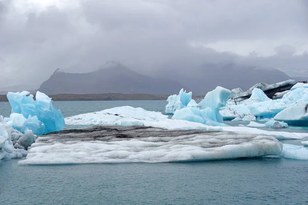 Ice Floes Jokulsarlon Glacial Lagoon Iceland — Stok fotoğraf
