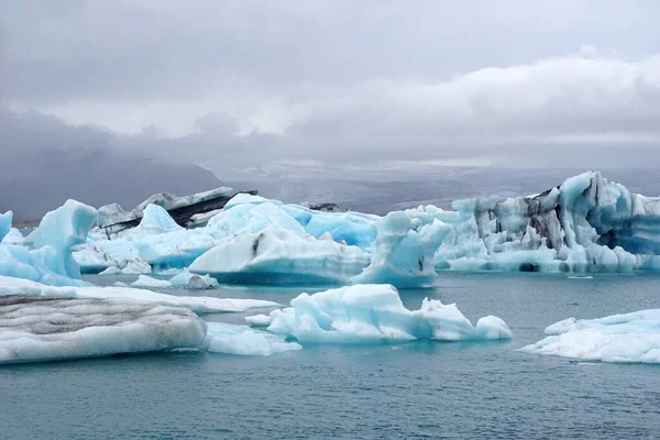 Ice Floes Jokulsarlon Glacial Lagoon Iceland — Stockfoto