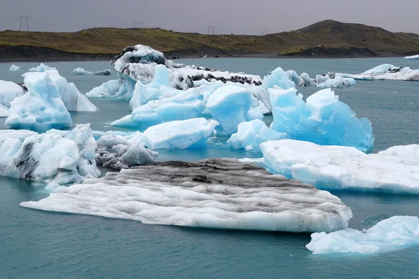 Ice Floes Jokulsarlon Glacial Lagoon Iceland — Stock Fotó