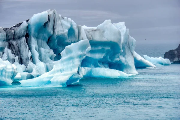 Ice Floes Jokulsarlon Glacial Lagoon Iceland — Photo