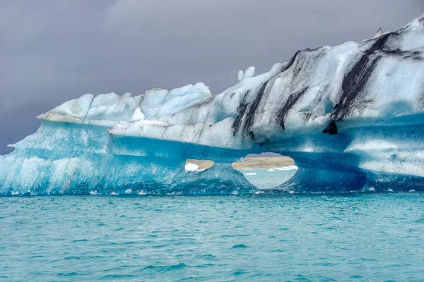Iceberg Jokulsarlon Glacial Lagoon Iceland Great Topics Global Warming Etc — Stockfoto