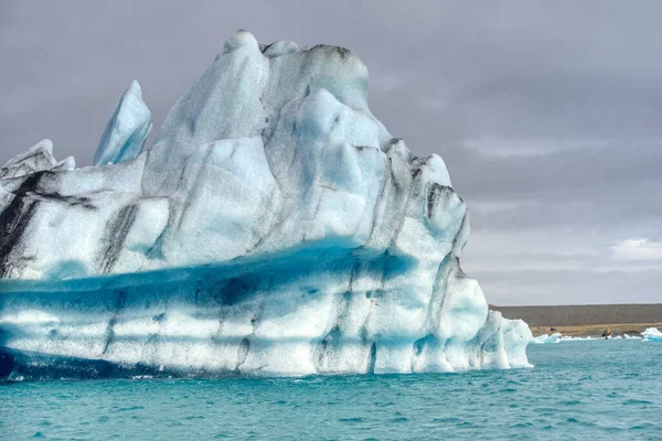 Iceberg Jokulsarlon Glacial Lagoon Iceland Great Topics Global Warming Etc — Stock Fotó