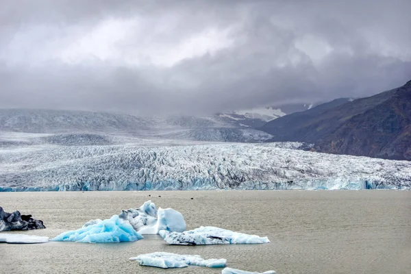 Лагуна Фьяллсарлон Айсберг Исландии Ледник Льдины Горы Hdr Фотография — стоковое фото