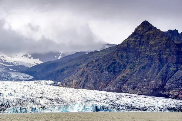 Лагуна Фьяллсарлон Айсберг Исландии Ледник Горы Hdr Фотография — стоковое фото