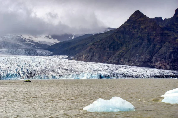 Лагуна Фьяллсарлон Айсберг Исландии Ледник Горы Hdr Фотография — стоковое фото