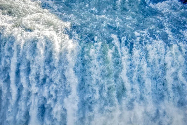 Gullfoss Waterfall Close Walling Water — Stok fotoğraf