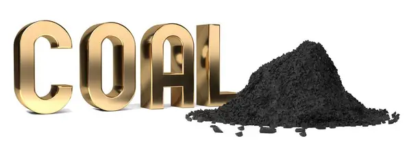 Coal Typographical Concept Illustration — Zdjęcie stockowe