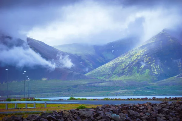 Βουνά Στην Ισλανδία Χερσόνησος Snaefellsnes Hdr Φωτογραφία — Φωτογραφία Αρχείου