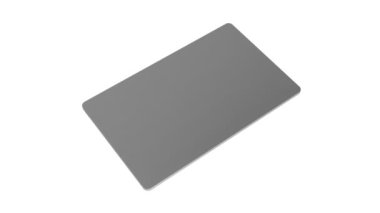 Beyaz arkaplanda boş yeşil ekranlı modern laptop - 3D 4K animasyon