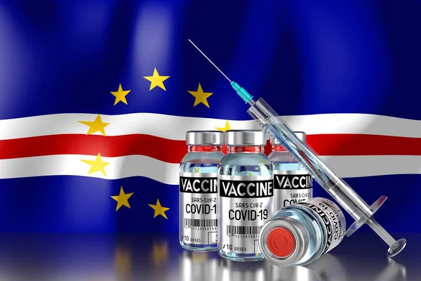 Covid Sars Cov Programa Vacunación Contra Coronavirus Cabo Verde Cuatro —  Fotos de Stock