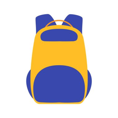 Siyahi okul çantası. Eğitim ve okula dönüş, okul çantası valizleri, sırt çantası vektör illüstrasyonu-