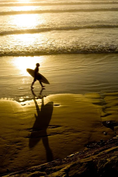 Surfista de playa Imagen de stock